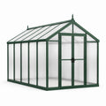Serre en aluminium et polycarbonate alvéolaire vert 240x190x195 cm