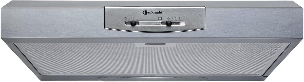 Bauknecht Hotte aspirante, 60 cm, éclairage LED, acier inoxydable, 3 niveaux, 3 W, encastrable