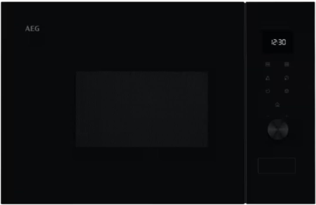 AEG Gril, 20 L, éclairage LED, verre, 800 W, 1000 W, 25, 5 cm, OS-5-MG-20-EB, Micro Ondas OS-5-MG-20-EB