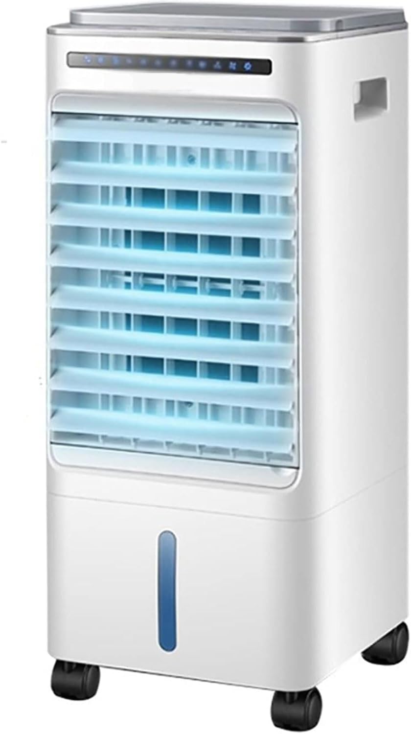 ANram 4-en-1 Climatiseur, 26 × 24 × 56 cm, télécommande, Oscillation 90° pour Maison Bureau Chambre, 360 ml, 65W, 460 m3/h, portable