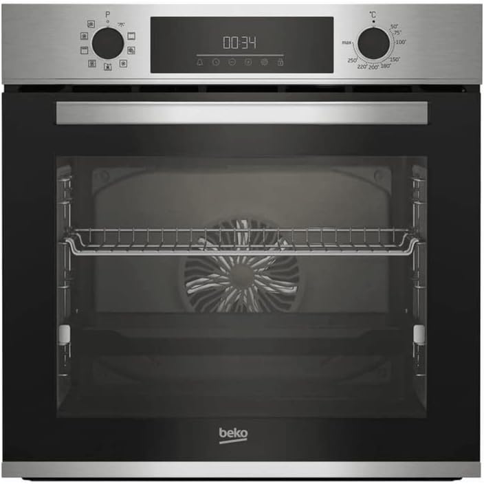 Beko Four encastrable, 60 cm, Four Intégrable Multifonction 72l 60cm Catalyse Inox, BBIM12300XCE, 180°C, 9 programmes