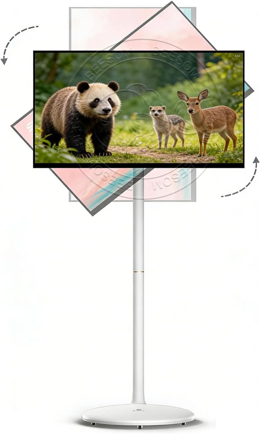 BEESOM 128go 24in Téléviseur, 27 Pouces, pour Salles Jeux, Wi-Fi, 180 mm, 27 Pouces 4k Uhd, événements Extérieurs 24in, Grande Télévision