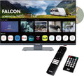12 V, Bluetooth 5.0, 24 V, 240 V, Lecteur DVD intégré 12 V/24 V/240 V, 2 x USB, Freesat 3 x HDMI, Téléviseur, FALCON WORLD CLASS TECHNOLOGY